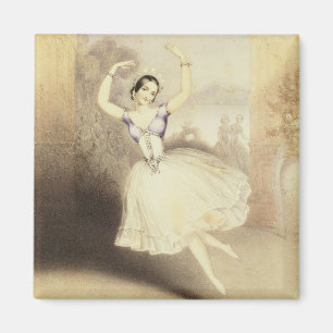 Carlotta Grisi (1819-99) i baletten av perien Magnet