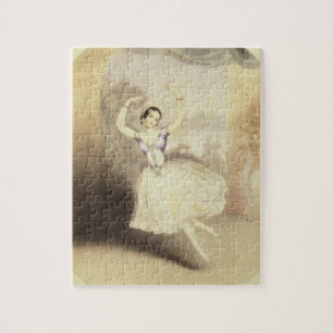 Carlotta Grisi (1819-99) i baletten av perien Pussel