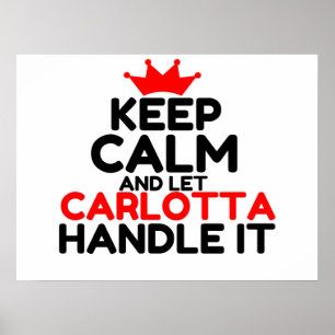 CARLOTTA HANTERAR IT POSTER