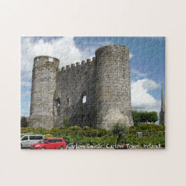 Carlow slott ruiner, Carlow stad, Irland Pussel