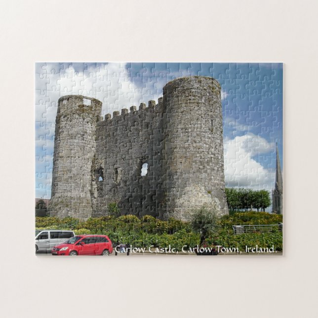 Carlow slott ruiner, Carlow stad, Irland Pussel (Horisontell)