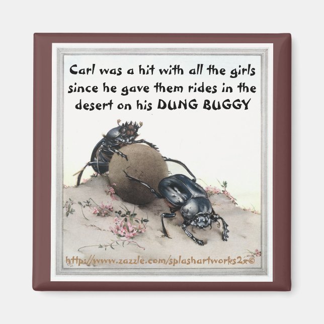Carls DUNG BUGGY Magnet (Framsidan)