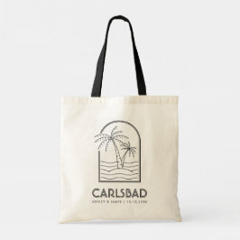 Carlsbad Bröllop Helg Destination Wedding Tygkasse