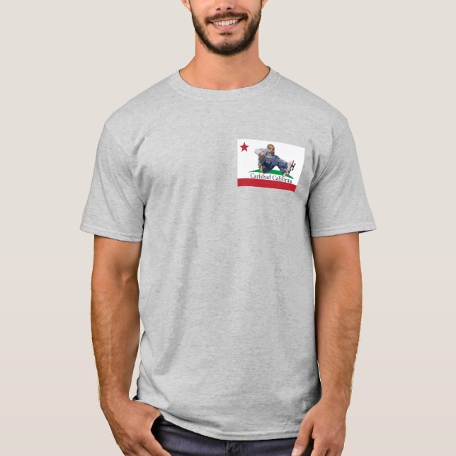 Carlsbad California Skateboard T-Shirt (Framsida)