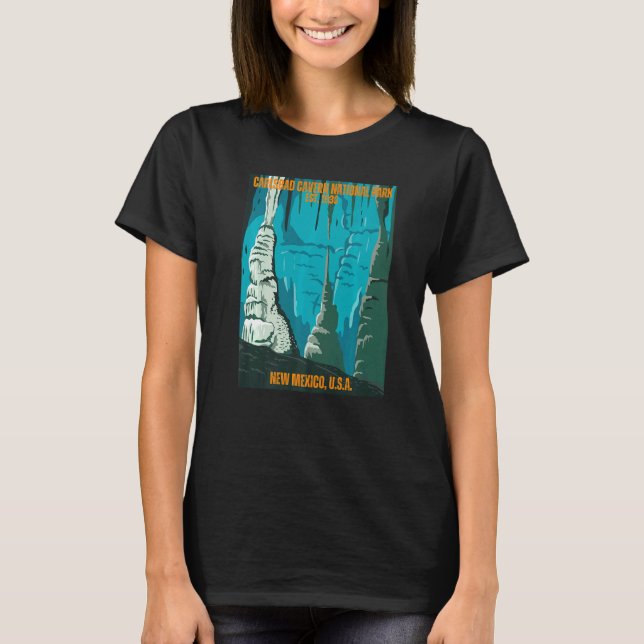 Carlsbad Cavern National Park New Mexico State Sou T Shirt (Framsida)