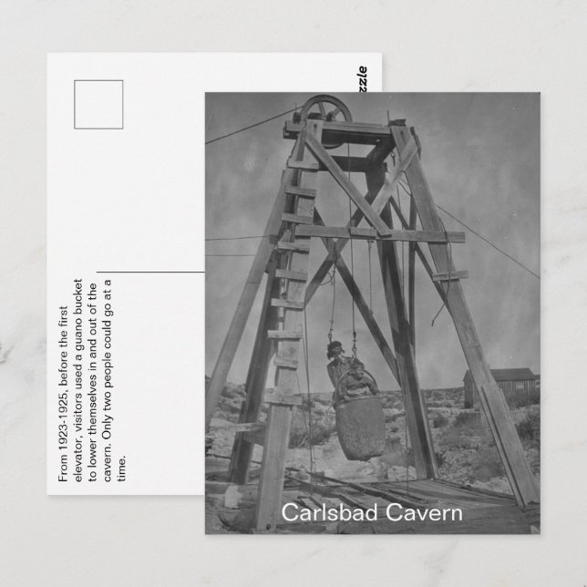 Carlsbad Cavern Roligt Fact Vykort (Fram/baksida)