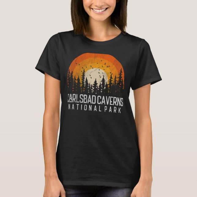 Carlsbad Caverns amerikanska nationalpark New mexi T Shirt (Framsida)