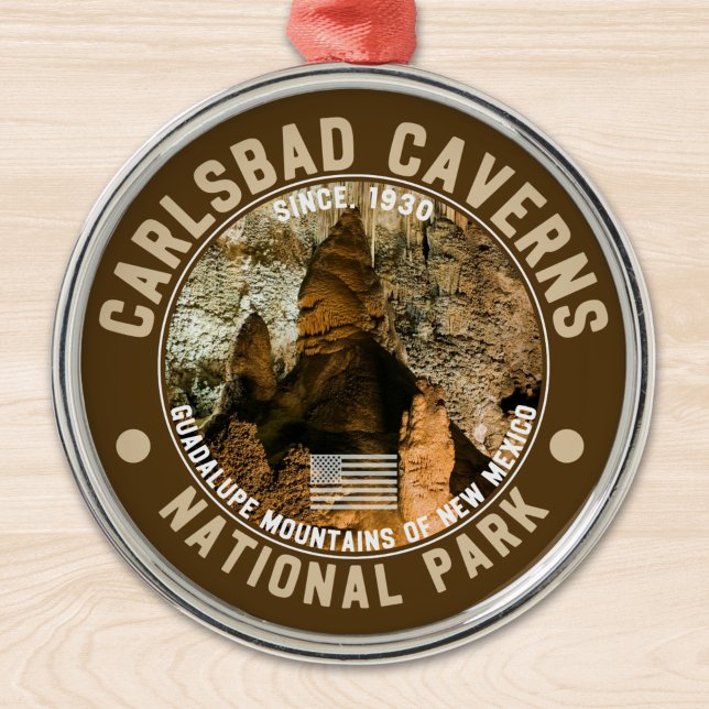 Carlsbad Caverns in New Mexico Julgransprydnad Metall (Skapare uppladdad)