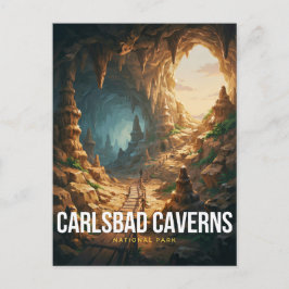 Carlsbad Caverns National Park Grottstig Vykort