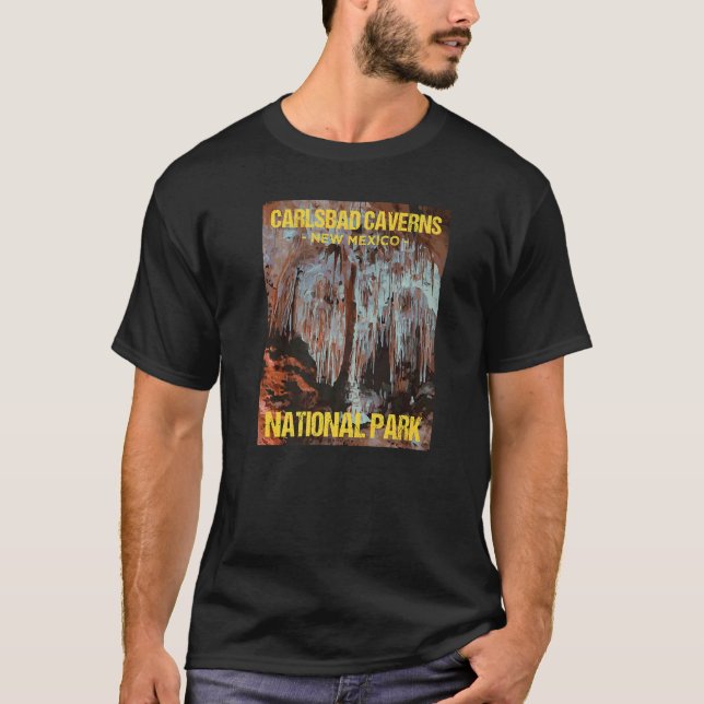 Carlsbad Caverns National Park New Mexico Poster T Shirt (Framsida)