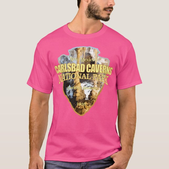 Carlsbad Caverns nationalpark (Arrowhad) T Shirt (Framsida)