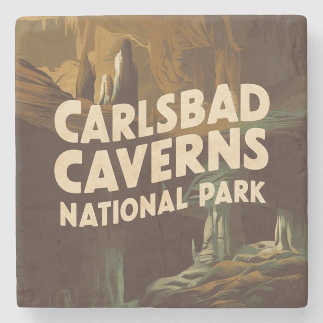 Carlsbad Caverns nationalpark Cave Stenunderlägg (Framsidan)