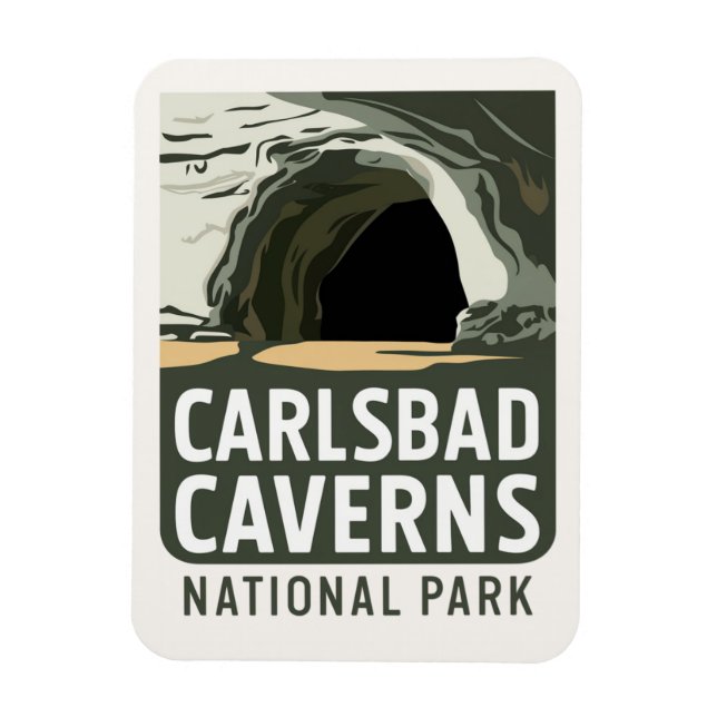 Carlsbad Caverns nationalpark Gift eller Souvenir Magnet (Vertikal)