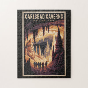 Carlsbad Caverns Nationalpark Illustration Resa Pussel