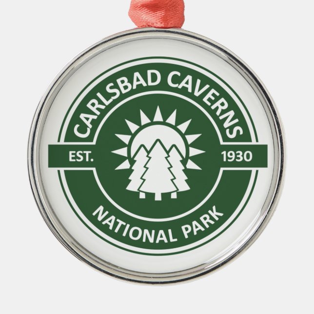 Carlsbad Caverns nationalpark Julgransprydnad Metall (Framsidan)
