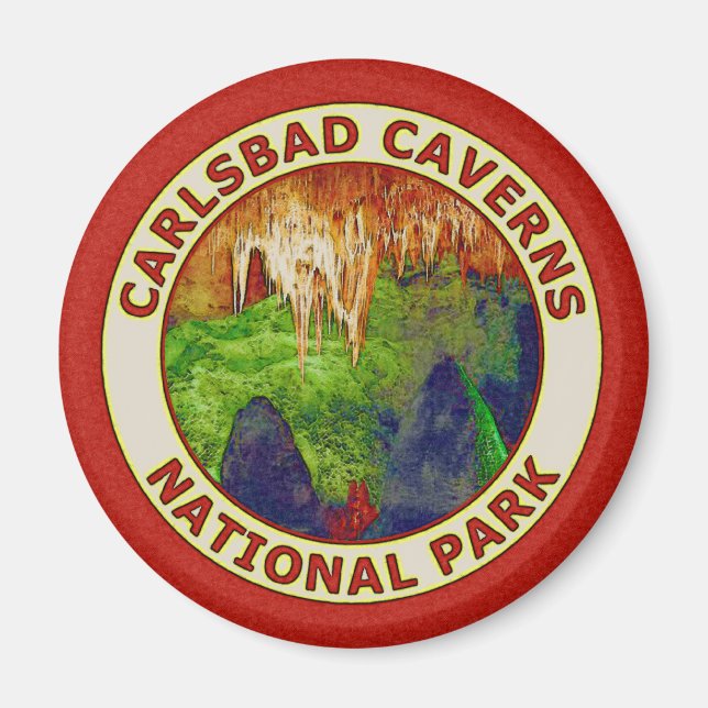 Carlsbad Caverns nationalpark Magnet (Framsidan)
