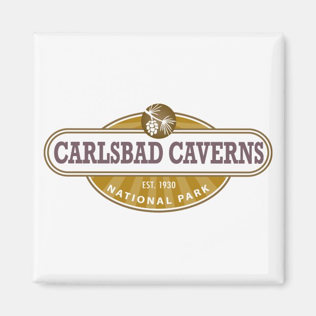 Carlsbad Caverns nationalpark Magnet (Framsidan)