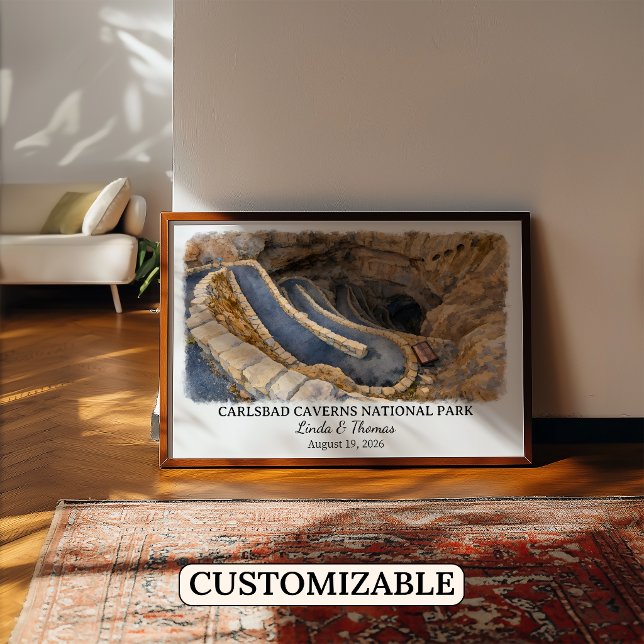 Carlsbad Caverns nationalpark, New Mexico Anpassad Poster (Skapare uppladdad)