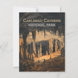 Carlsbad Caverns nationalpark New mexico kort