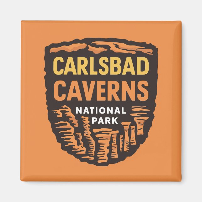 Carlsbad Caverns nationalpark New mexico Magnet (Framsidan)