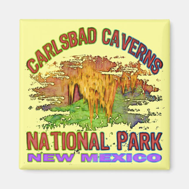 Carlsbad Caverns nationalpark, New mexico Magnet (Framsidan)