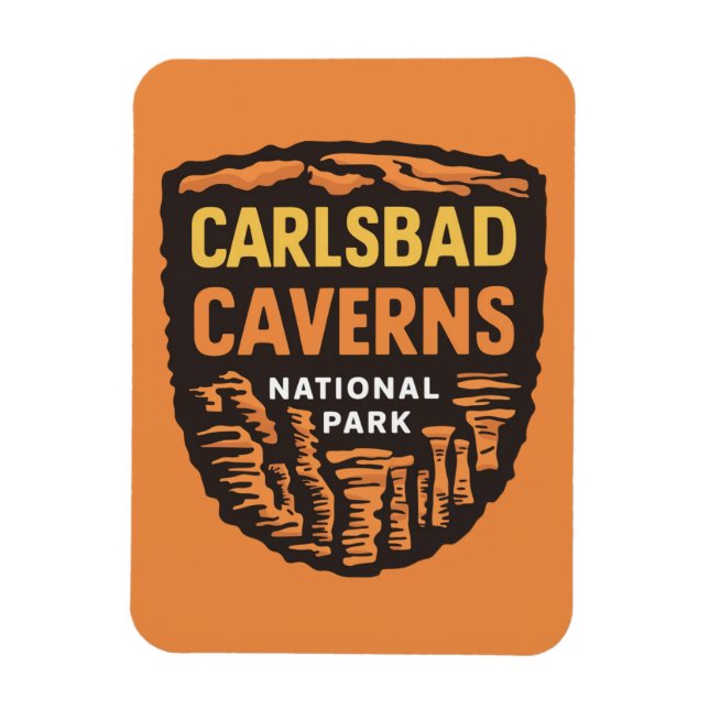 Carlsbad Caverns nationalpark New mexico Magnet (Vertikal)