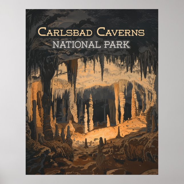 Carlsbad Caverns nationalpark New mexico Poster (Framsidan)