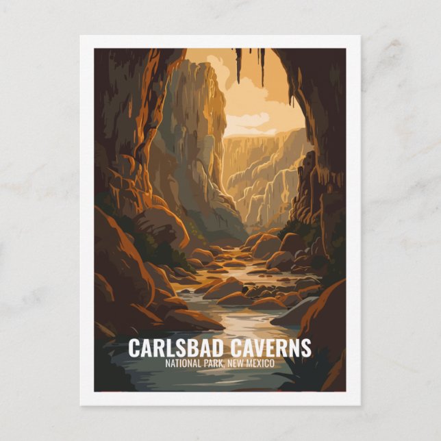 Carlsbad Caverns nationalpark New mexico USA Vykort (Framsida)