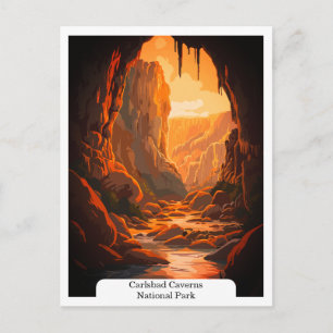 Carlsbad Caverns nationalpark, New Mexico USA Vykort