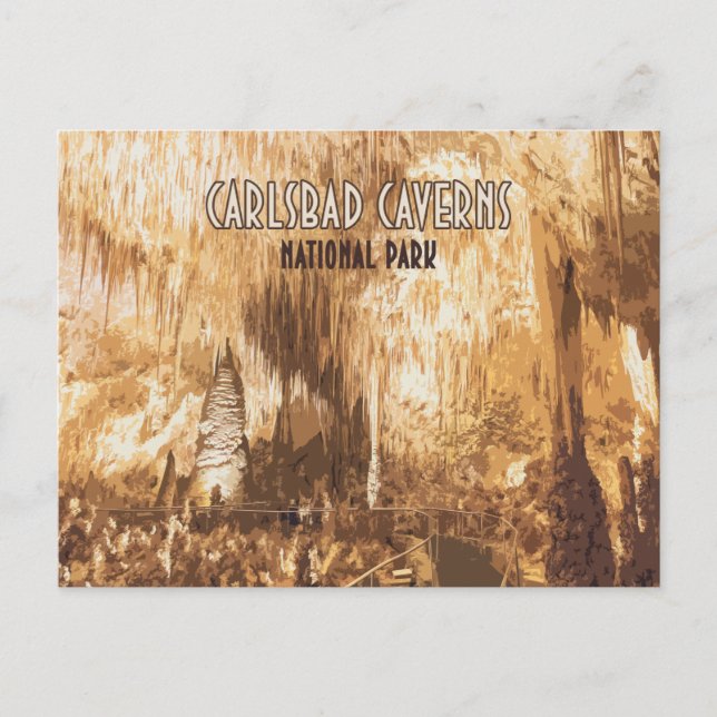 Carlsbad Caverns nationalpark New mexico Vykort (Framsida)