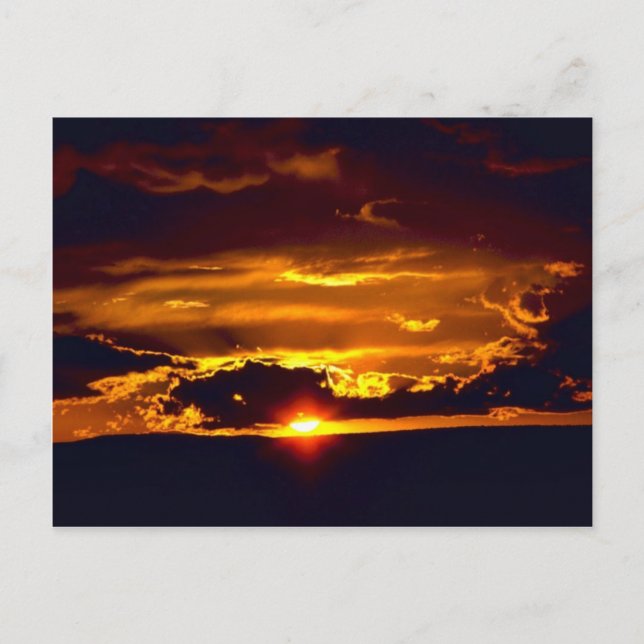 Carlsbad Caverns nationalpark Sunset Vykort (Framsida)