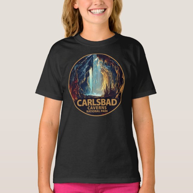 Carlsbad Caverns nationalpark T Shirt (Framsida)