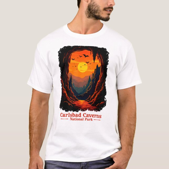 Carlsbad Caverns nationalpark T Shirt (Framsida)