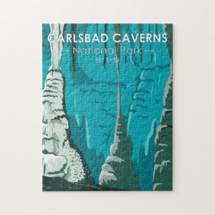 Carlsbad Caverns nationalpark Vintage Pussel