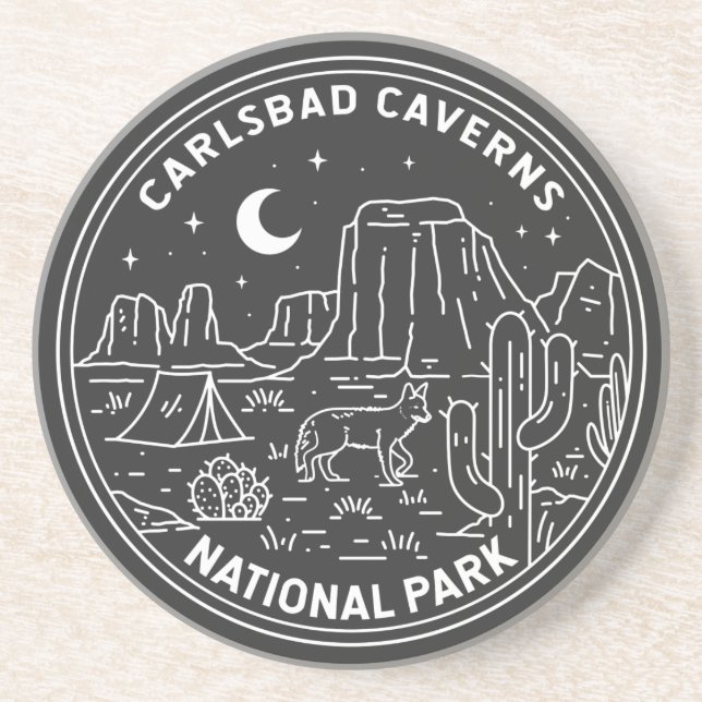 Carlsbad Caverns nationalpark Vintage  Underlägg (Framsidan)