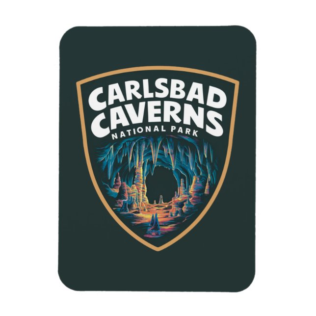 Carlsbad Caverns nationalparksemblem Magnet (Vertikal)