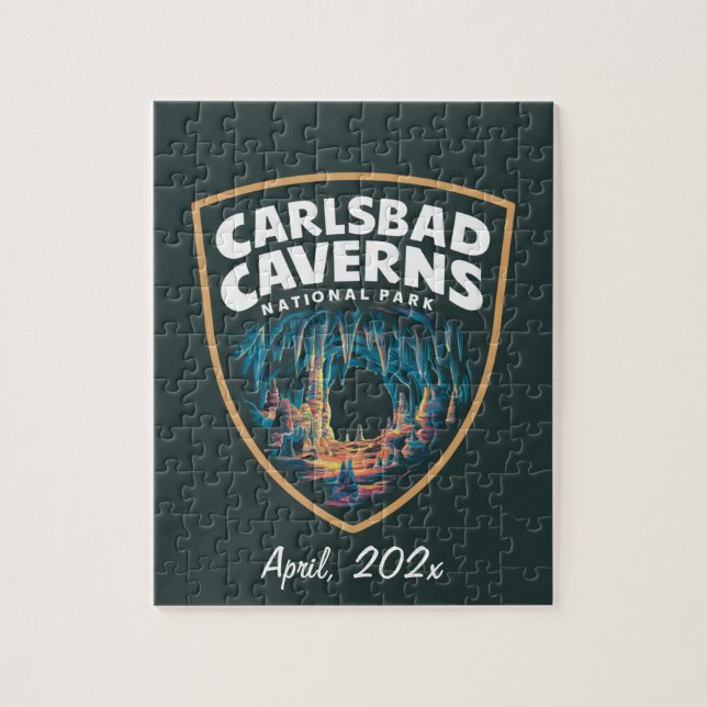 Carlsbad Caverns nationalparksemblem Pussel (Vertikal)