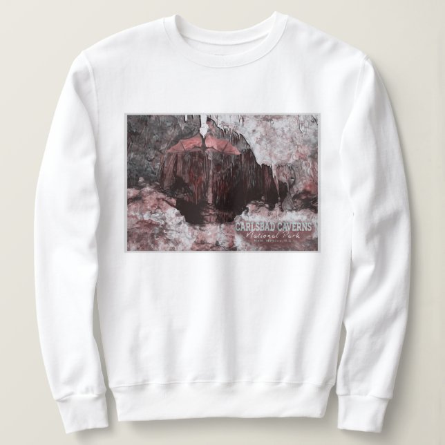 CARLSBAD CAVERNS - NEW MEXICO WATERCOLOR T SHIRT (Design framsida)