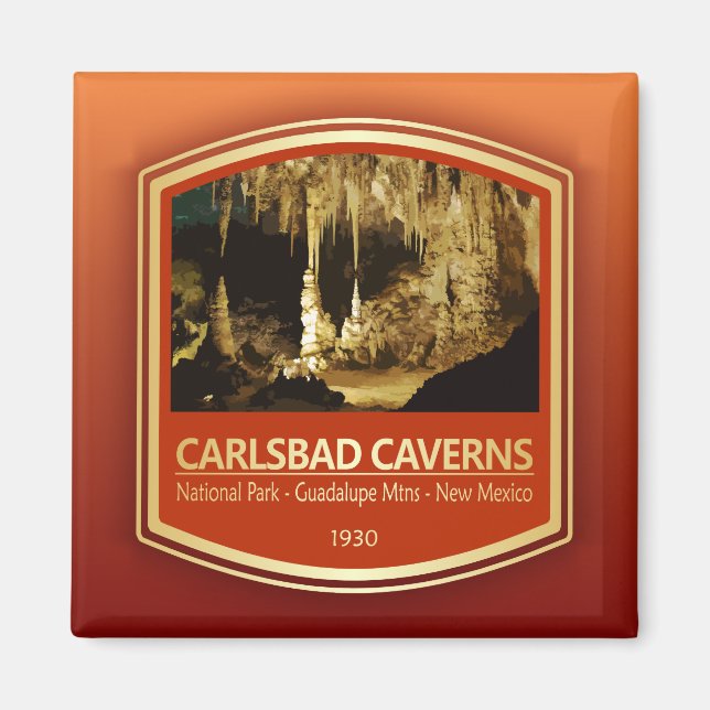 Carlsbad Caverns NP (PF1) Magnet (Framsidan)