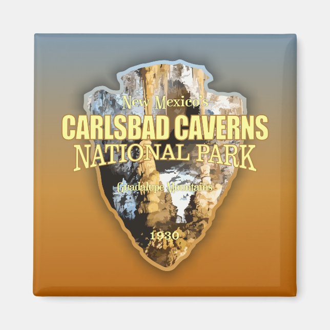 Carlsbad Caverns NP (pilhuvud) Magnet (Framsidan)
