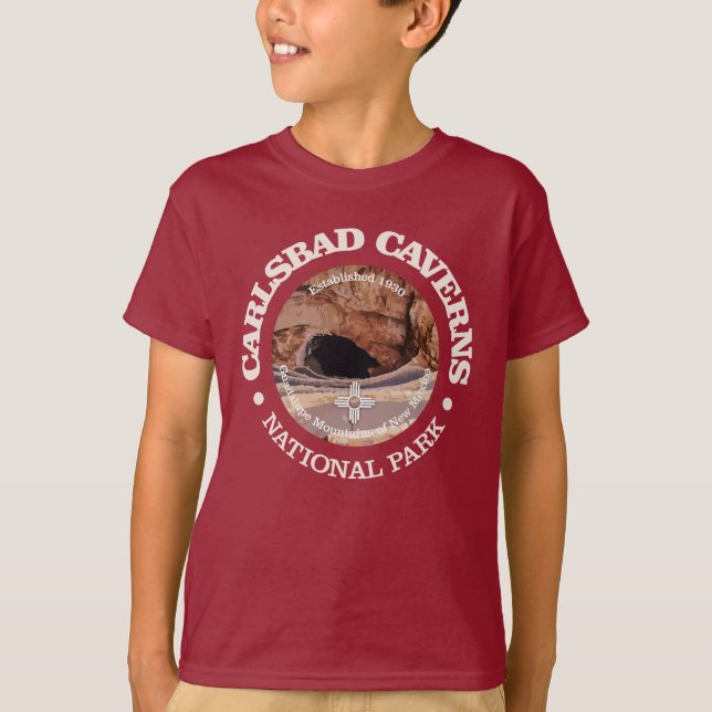 Carlsbad Caverns NP (rd)2 T Shirt (Framsida)