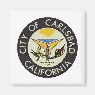 Carlsbad City Seal (Kalifornien) Magnet