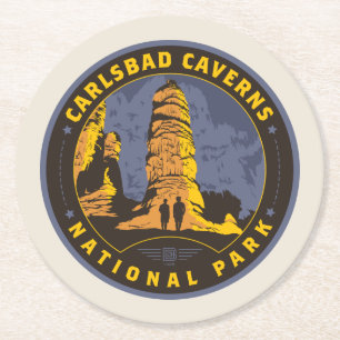 Carlsbad nationalpark underlägg papper rund