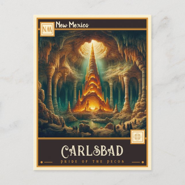 Carlsbad, New mexico | VINTAGE Vykort (Framsida)