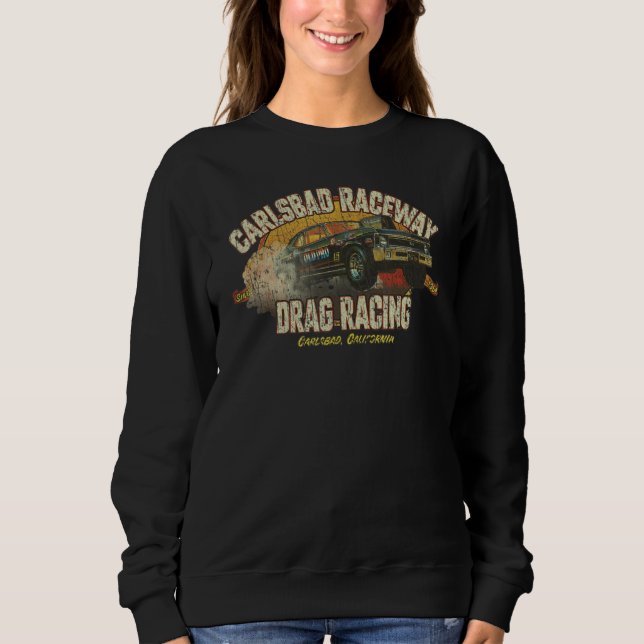 Carlsbad Raceway Drag Racing 1964 T Shirt (Framsida)