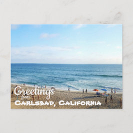 Carlsbad State Beach California Kusten vykort