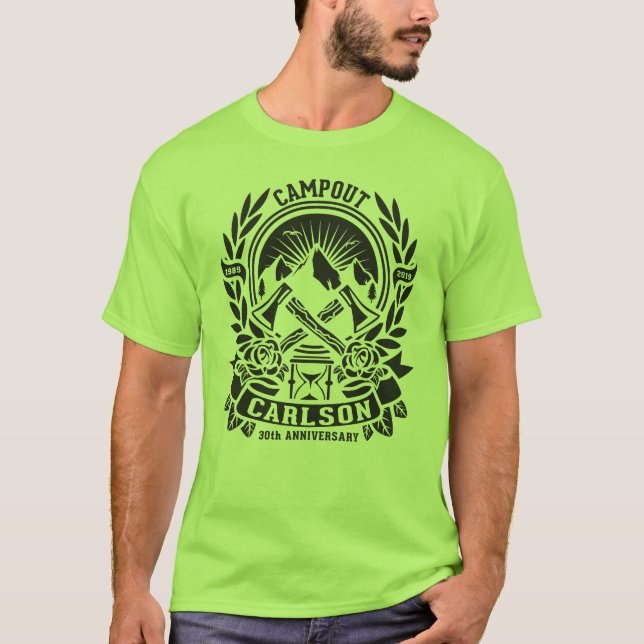 Carlson Campout 30-årsdagen T Shirt (Framsida)