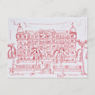 Carlton Hotel, Cannes, Frankrike Vykort