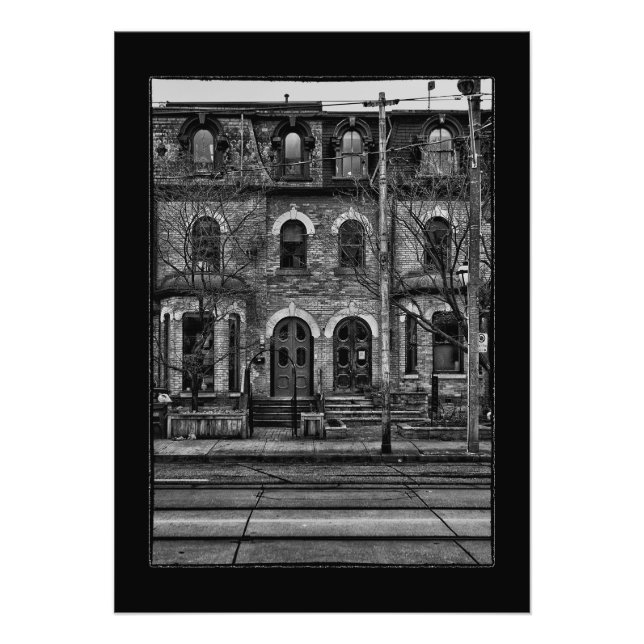 Carlton Street No 3 med Gräns Fototryck (Framsidan)