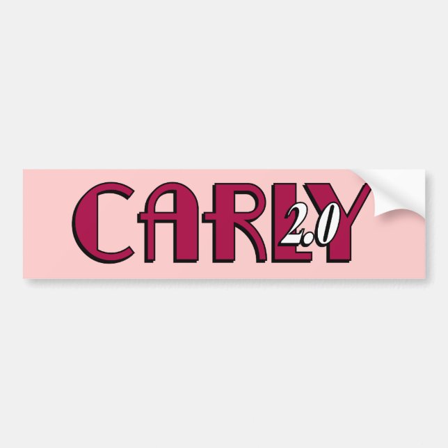 Carly 2,0 bildekal (Framsidan)